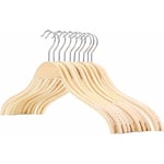 Cintres en bois avec barre pour pantalon cintre pour vêtements Penderie en bois Set, 10pcs ,42cm - Shining House