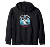 Help Save the Environment: Eat Plastic – A Cute Cat Meme Zip Hoodie