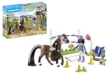 Playmobil 71355 Horses of Waterfall Jumping Arena with Zoe and Blaze (US IMPORT)