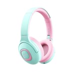 PROMATE Child-Safe Wireless Bluetooth Over-Ear Headphones. Up to 5 Hours Playback Time, Range 85-93dB. Built-in 300mAh Battery, 10m Operating Distance, Built-in Mic, Padded EarPads Bubblegum Color (p/n: CODDY.BGM)