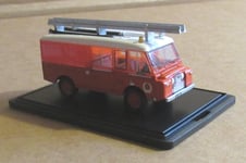 OXFORD DIECAST LAND ROVER FT6 CARMICHAEL NEW ZEALAND FIRE SERVICE 1:76 SCALE RED