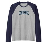 Converse Texas TX Vintage Athletic Sports Navy Design Raglan Baseball Tee