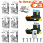 6 st Set med Ersättningsbältesklämmor för Dewalt 20V Verktyg DCD980 DCD985 DCD980L2