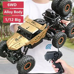 1/12 38cm stor RC-bil 6WD 2,4 GHz fjärrkontroll crawler drift terrängfordon hög hastighet elektrisk bil lastbil leksaker för pojkar 38CM Golden