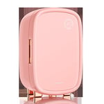 Pink Mini Beauty Refrigerator 12l Portable Cosmetics Skin Care Refrigerator With 5 Storage Spaces, Suitable For Storage Of Accessories And Skin Care Products, Home, Bar, Multicolor(Pink)