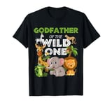 Godfather of the Wild One Zoo Birthday Safari Jungle Animal T-Shirt