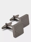 Moss Gunmetal Textured Cufflinks, Grey