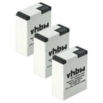 3x Batterie pour GoPro Hero 3 III 3 III CHDHX-301 3 III Black Edition 1180mAh