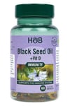 Holland & Barrett - Black Seed Oil + Vit D - 60 caps