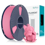 SUNLU Filament PLA Matte 1.75mm, Filament pour Imprimante 3D avec Surface Mate, Neatly Wound Filament, Facile à Utiliser, Bobine de 1kg(2.2lbs) Filament PLA pour Imprimantes 3D FDM, Rose Mat