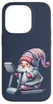 iPhone 14 Pro Fitness Gnome On Treadmill Running Machine For Women And Gym Case