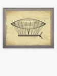 Brookpace Lascelles Air Ship 'Travel V' Framed Print, 36 x 46cm, Brown