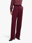 HUGO BOSS Tailored Trousers, Dark Red