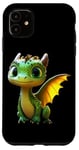 Coque pour iPhone 11 Dragon Petit Bébé Vert Dragon Doux Dragons