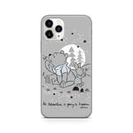 ERT GROUP Original Disney Winnie The Pooh TPU Case for iPhone 11 Pro MAX, Liquid Silicone Cover, Flexible and Slim, Protective for Screen, Shockproof and Anti-Scratch Phone Case - 6.5 inches