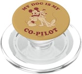 Disney Mickey Mouse & Pluto My Dog Is My Co-Pilot PopSockets PopGrip pour MagSafe