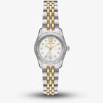 Michael Kors Lexington Pave Gold & Silver Dial Ladies 26mm Bracelet Watch Mk4740