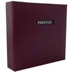 Elegance Red Traditional Photo Album - Square - 60 Sides