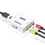 Mini AV Till Video Converter HDMI Box 1080P AV2HDMI RCA AV HDMI Cv white