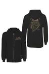 Black Sabbath Hoodie Tour 1978 Band Logo Official Womens Black Zipped