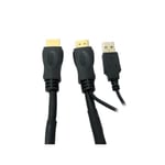 Active Boosted HDMI Cable with Ethernet 4K Long Distance Shielded OFC ARC 3D 25m