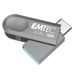 EMTEC D280 Dual Usb Flash Drive 128