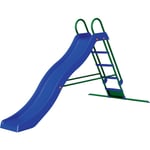 Toboggan a' vagues en plastique de 3 me'tres avec e'chelle en me'tal et jeu d'eau pour jardin