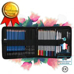 CONFO® Brush Set 40 delar skiss Pencil Art Supplies Set Färgpenna Ritningsset Jord