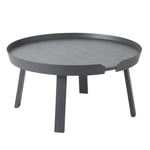 Muuto - Around Large Anthracite - Sofabord - Thomas Bentzen - Grå - Tre