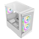 AWD X= Level 3 White MATX Case With x Fans and 4 Port Hub