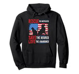 Rescue Save Love, Animal Rescue Dog Cat Lovers Pullover Hoodie