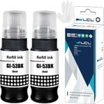 Imprimante Bouteille d'encre Compatible GI53 GI-53 BK GI-53BK (2PK Noir) Remplacement pour Canon PIXMA G650 G550