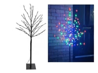 Led Cherry Blossom Tree 5ft 150cm Indoor Or Outdoor Christmas Multicolour Light