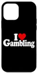 Coque pour iPhone 12 mini I LOVE HEART GAMBLING CASINOS PARIS TRADING LAS VEGAS