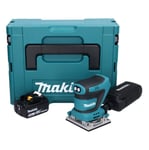 Makita DBO482T1J Ponceuse vibrante sans fil 112x102mm 18V + 1x Batterie 5,0Ah + Coffret Makpac - sans chargeur