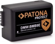 Protect Batterie DMW-BMB9 E DMW BMB9E (895 mAh) avec capteur NTC et bo?tier V1 ? Compatible avec Panasonic Lumix DC FZ82 DMC FZ72 FZ62 FZ45 FZ48 FZ100 FZ150 Leica V-LUX 3