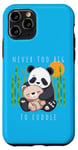 Coque pour iPhone 11 Pro Panda Lover Ours en peluche adorable pour enfants Maman Animal Baby Shower