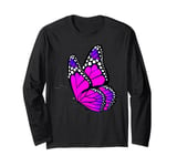 Butterfly Art Garden Beautiful Butterflies. Purple & Cute Long Sleeve T-Shirt