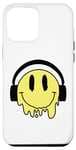 Coque pour iPhone 13 Pro Max Sourire jaune fondant drôle souriant visage dégoulinant mignon