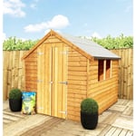 8 x 6 Overlap Apex Wooden Shed