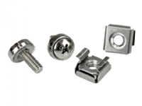 StarTech.com M5 Mounting Screws and Cage Nuts for Server Rack Cabinet - Pack of 100 Server Rack Screws (CABSCREWM52) - Skruvar och muttrar för rack (paket om 100) - för P/N: RACK-18U-20-WALL-OA, RACK-21U-20-WALL-OA, RACK-24U-20-WALL-OA, SHELF-2U-20-CENTER-V