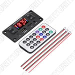 12V Car FM Radio Module Bluetooth Speaker MP3 Decoder Board USB/TF Music Player