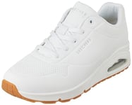 Skechers Women's Uno Stand on Air Sneaker, White 73690, 8 UK