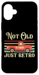 Coque pour iPhone 16 Plus Not Old Just Retro – Voiture classique rouge vintage Pickup Truck