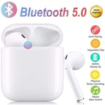 TWS i12 Earbuds Bluetooth 5.0 Wireless Earphones with HD Stereo Sound Music Touch-Control Pop-Up Auto Pairing for Working Sports Exercise Travel Headsets IPX7 Waterproof