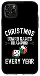 Coque pour iPhone 11 Pro Max Champion des jeux de société de Noël chaque année