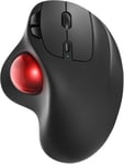 M501 Souris Trackball sans Fil, Souris Ergonomique Rechargeable, Suivi précis et Fluide, Connexion à 3 appareils (Bluetooth ou 2.4G), Compatible pour PC, Ordinateur Portable, Mac, Windows