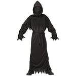 W WIDMANN MILANO Party Fashion - Costume Faucheur pour enfants, robe noire, Grim Reaper, Halloween