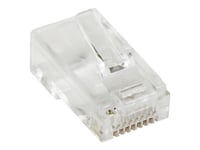 Startech.Com Cat5e Rj45 Stranded Modular Plug Connector - 50 Pkg - Bulk Cat 5E Plugs - 50X Rj45 Ends (Crj4550pk) - Nätverkskontakt - Rj-45 (Hane) - Cat 5E (Paket Om 50)