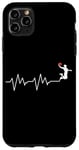 Coque pour iPhone 11 Pro Max Ballon de basket Battement de coeur Cadeau Joueur de Basketball